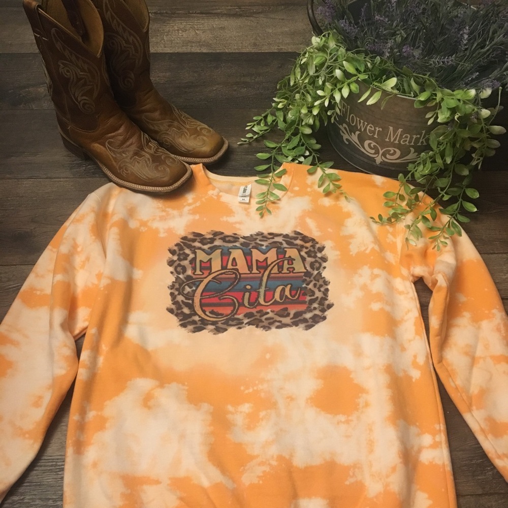 Mama bleached crewneck
